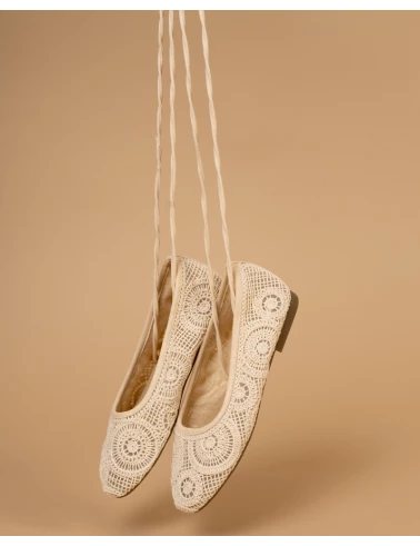 Ballerines macramé