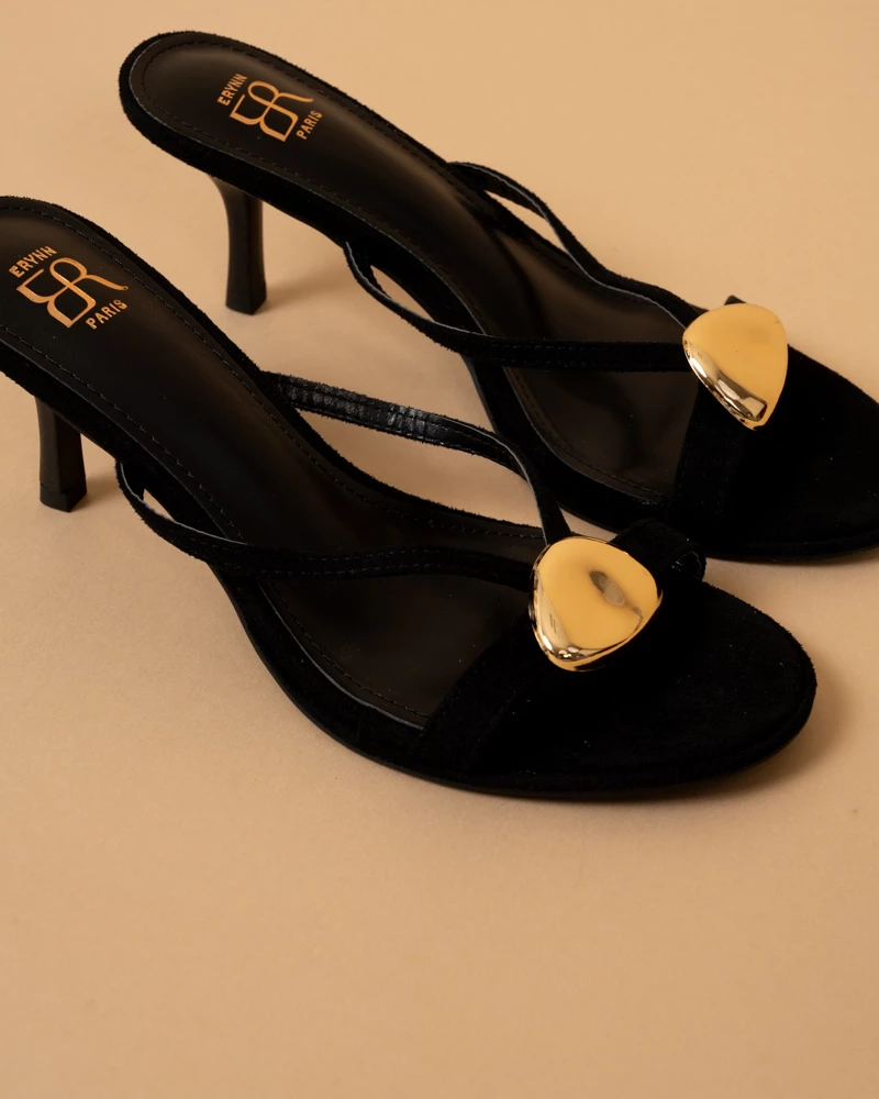 Mules talons bijou