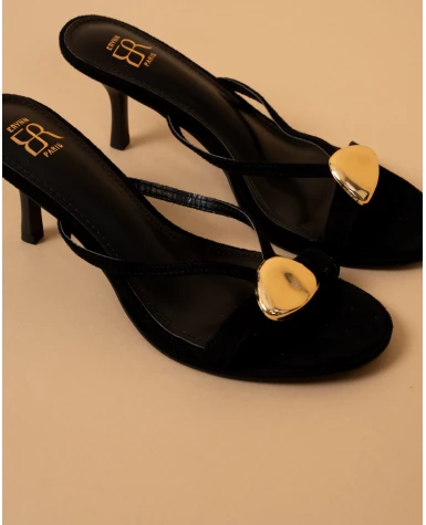Mules talons bijou