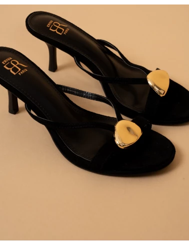 Mules talons bijou