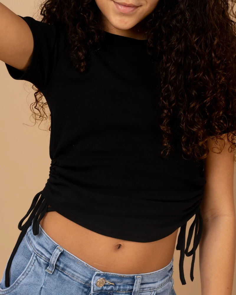 T-shirt lacet