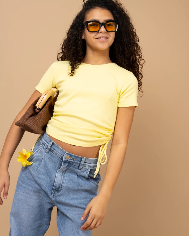 T-shirt lacet