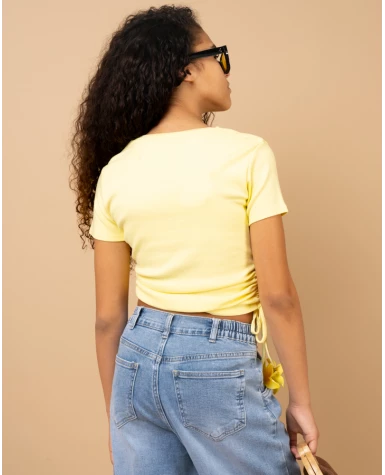 T-shirt lacet