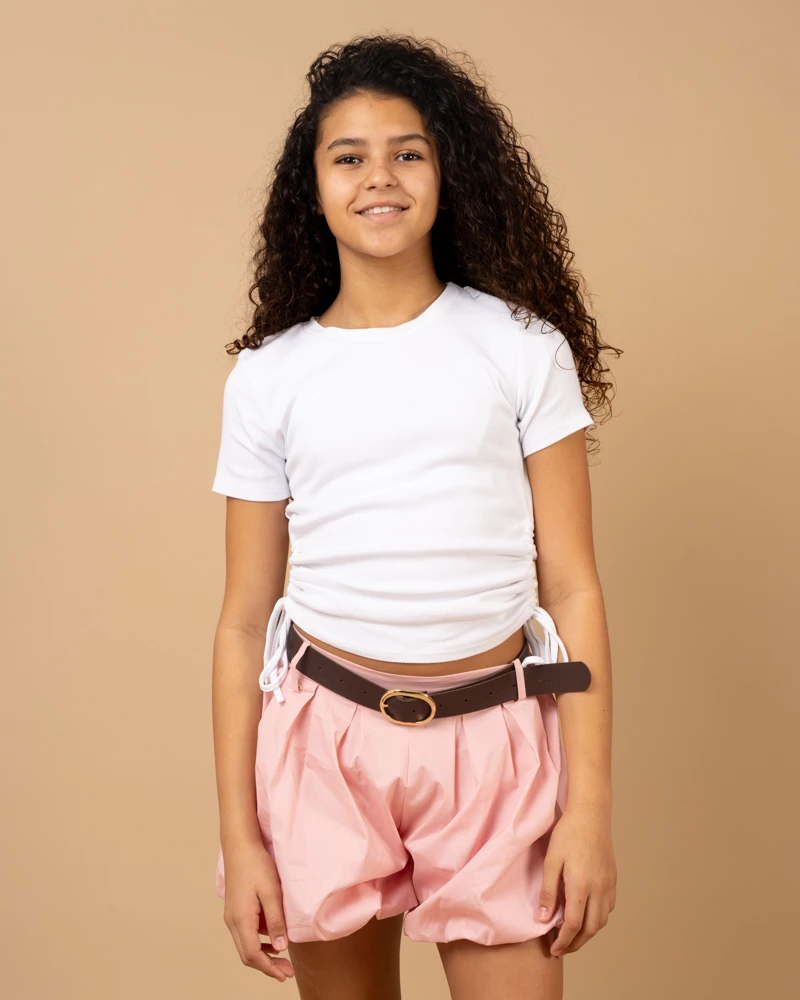 T-shirt lacet