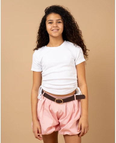 T-shirt lacet
