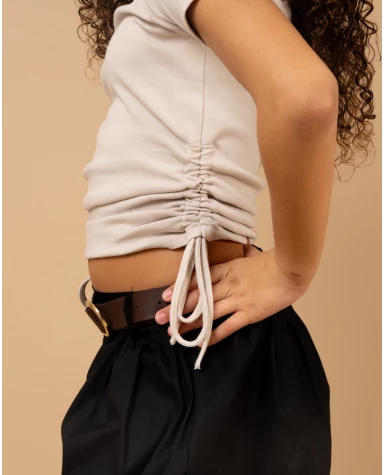 T-shirt lacet