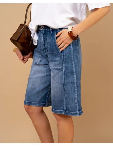 Bermuda jean coutures