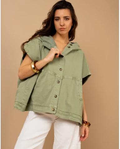 Veste oversize sans manches