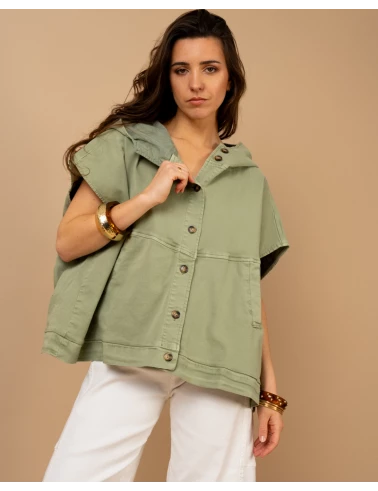 Veste oversize sans manches