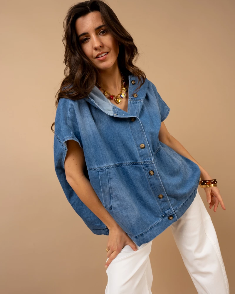 Veste oversize sans manches