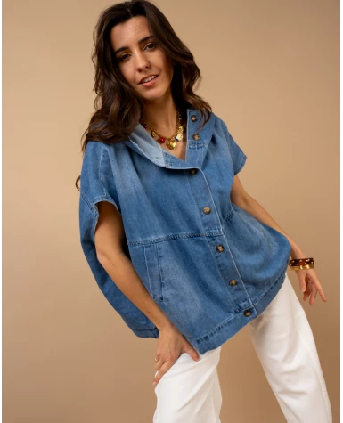 Veste oversize sans manches