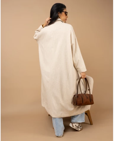 Veste longue lin