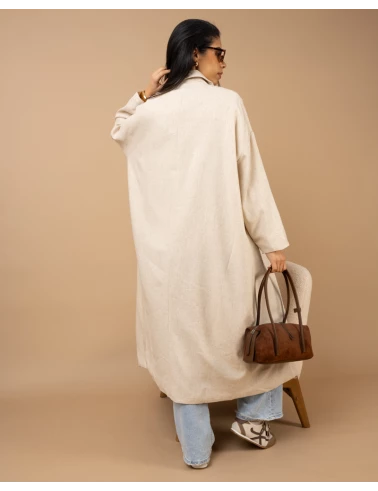 Veste longue lin