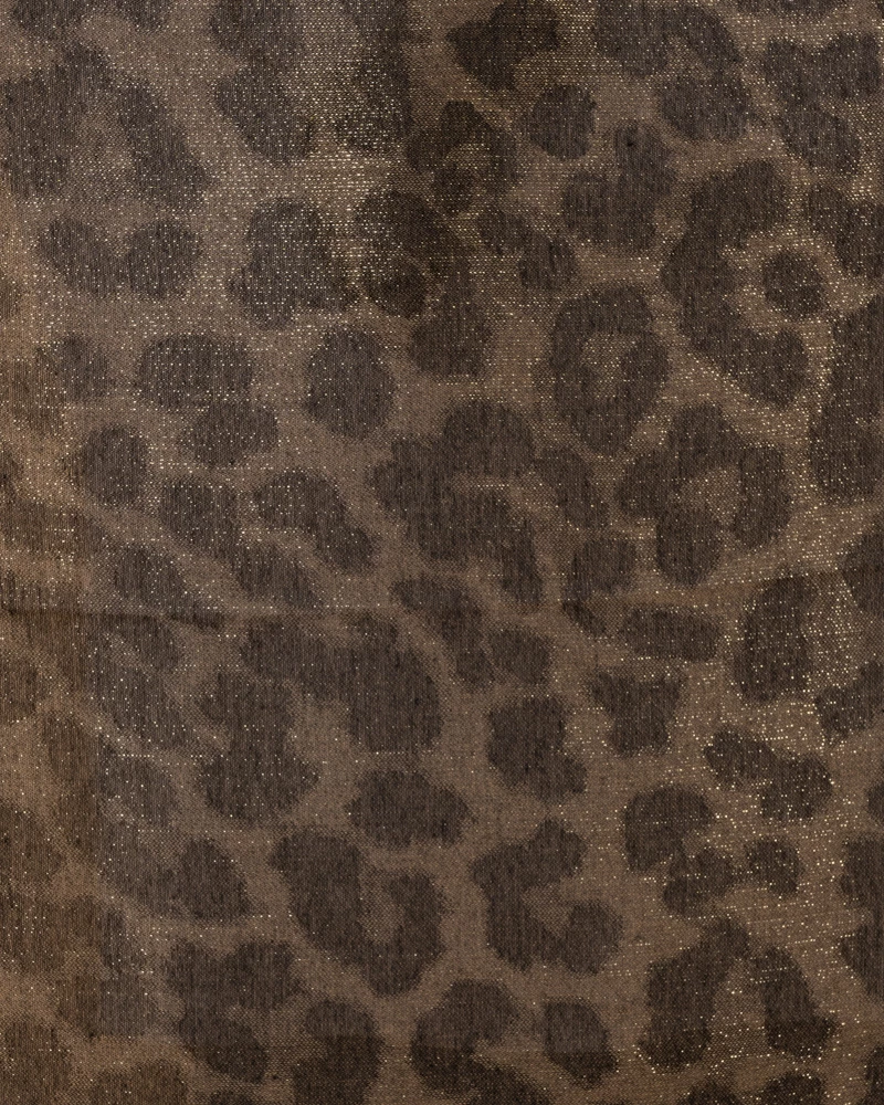 Foulard léopard lurex