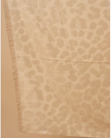 Foulard léopard lurex