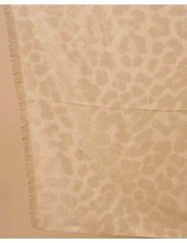 Foulard léopard lurex
