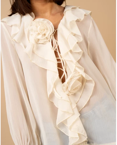 Blouse fleurs