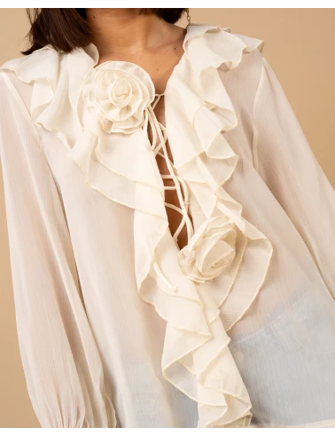 Blouse fleurs