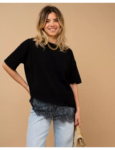 T-shirt dentelle