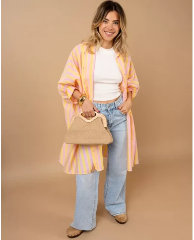Tunique chemise rayée