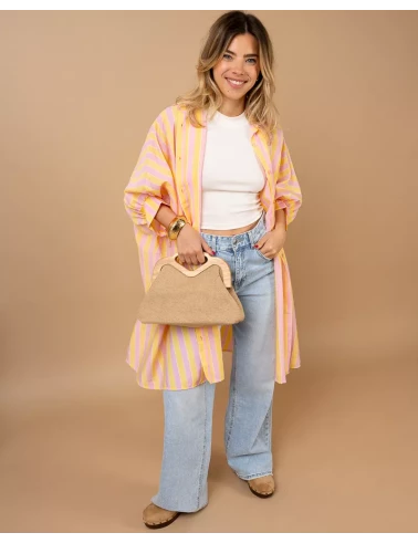 Tunique chemise rayée