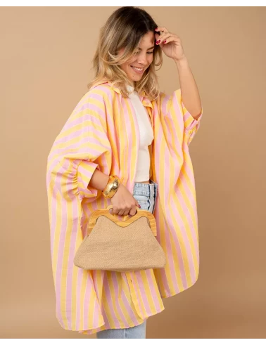 Tunique chemise rayée