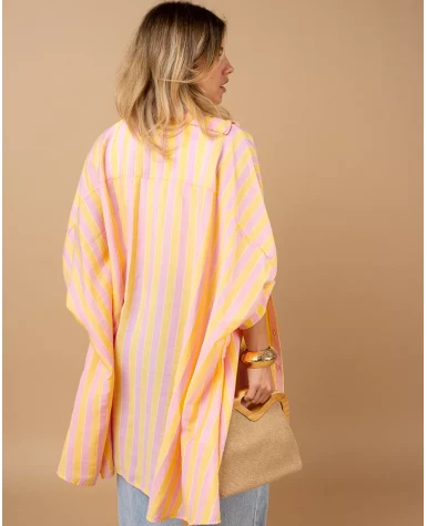 Tunique chemise rayée