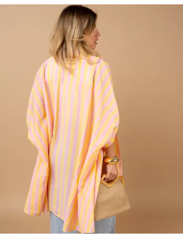 Tunique chemise rayée