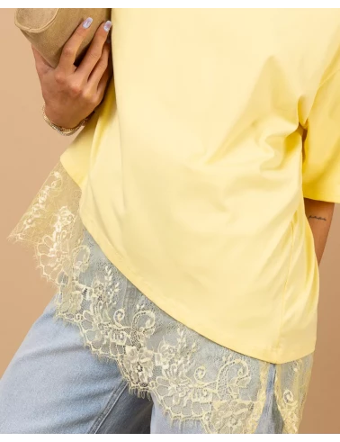 T-shirt dentelle