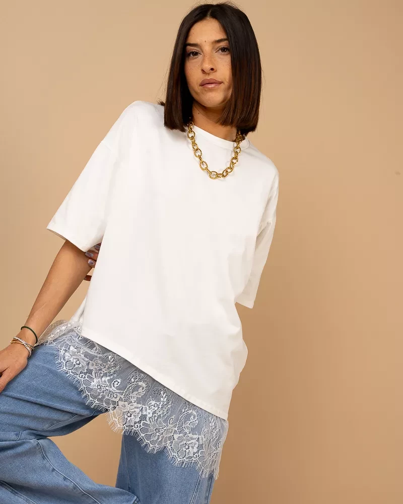 T-shirt dentelle T-shirt dentelle
