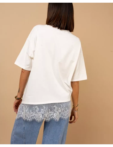 T-shirt dentelle
