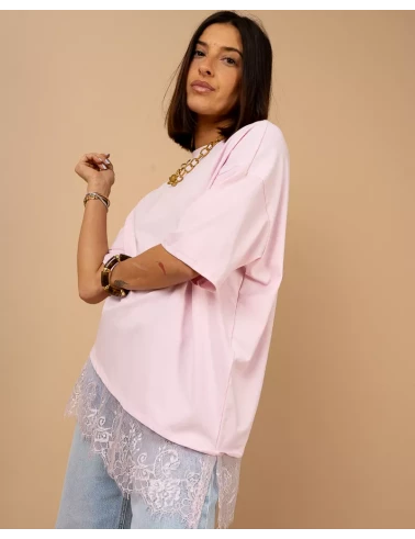 T-shirt dentelle