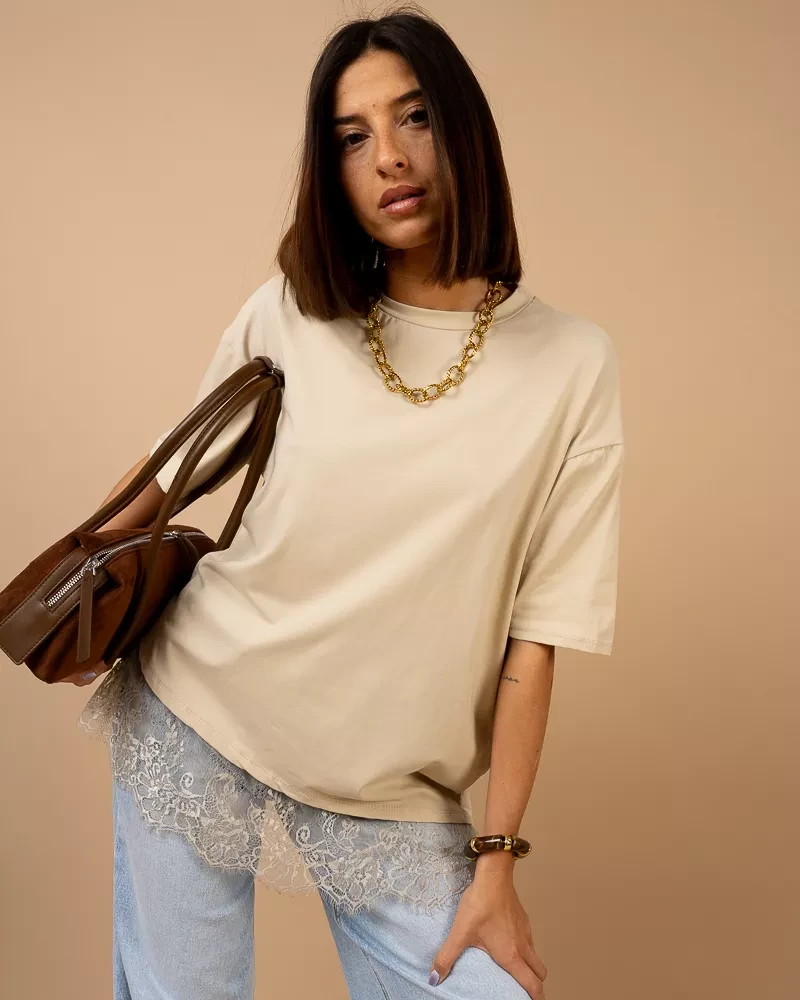 T-shirt dentelle