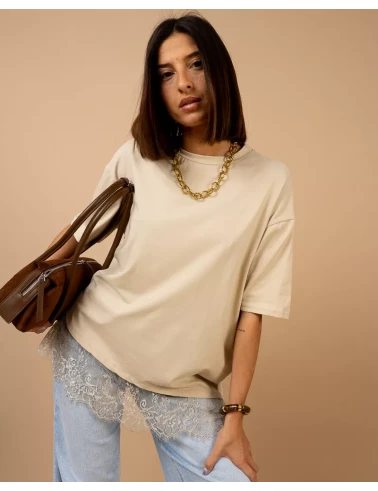 T-shirt dentelle