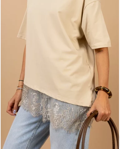 T-shirt dentelle T-shirt dentelle