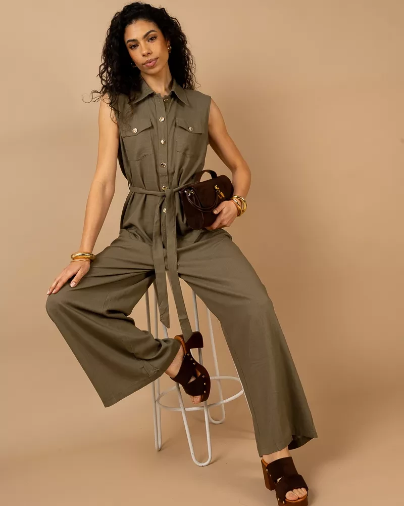 Gilet col boutons