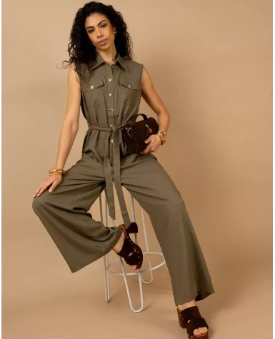 Gilet col boutons