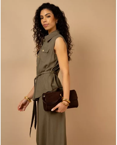 Gilet col boutons