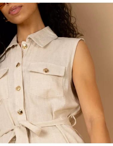 Gilet col boutons