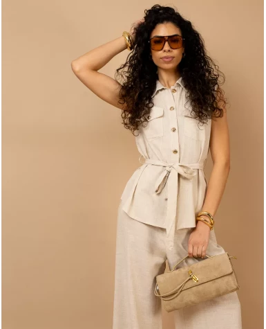Gilet col boutons