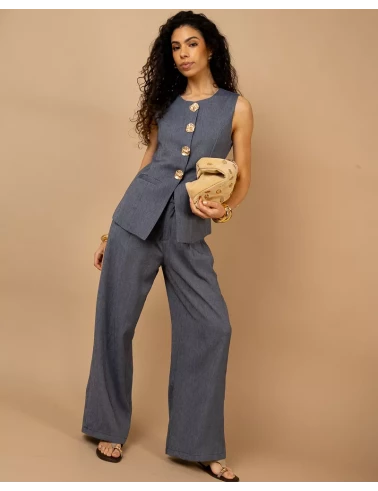 Pantalon boutons
