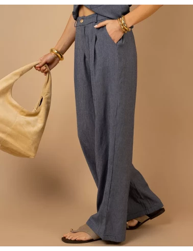 Pantalon boutons