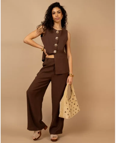 Pantalon boutons