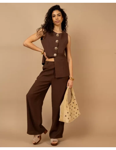 Pantalon boutons