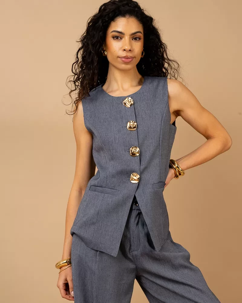 Gilet boutons