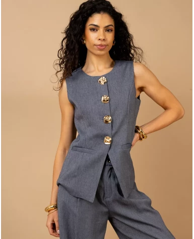 Gilet boutons