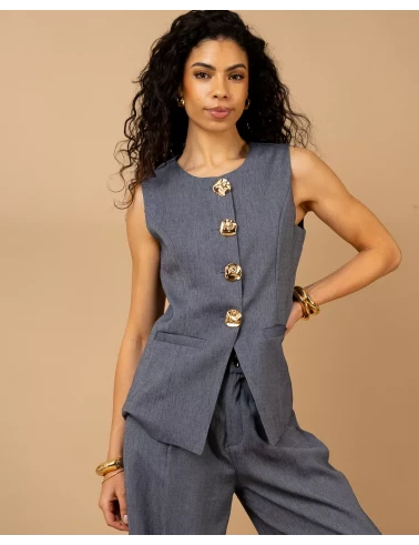 Gilet boutons