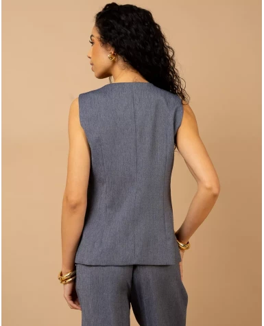 Gilet boutons