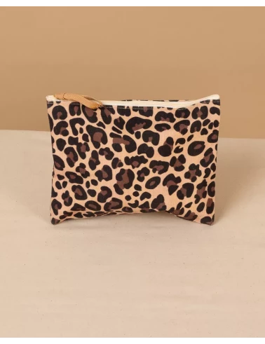 Pochette imprimé léopard