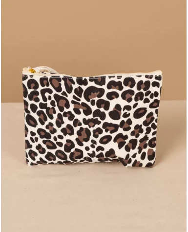 Pochette imprimé léopard